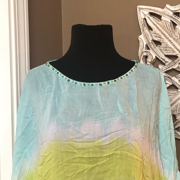 ⭐️ Nomadic Traders Lightweight Ombre Rayon Top - Size LARGE - Picture 4 of 11